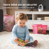 Babyphone Serena - maman cuisine surveille bébé moniteur 5 pouces