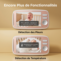 Babyphone Sentinel - rotation 355° zoom 4x vision nocturne infrarouge
