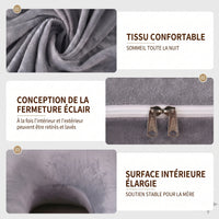 Coussin grossesse TIMA - velours respirant housse lavable