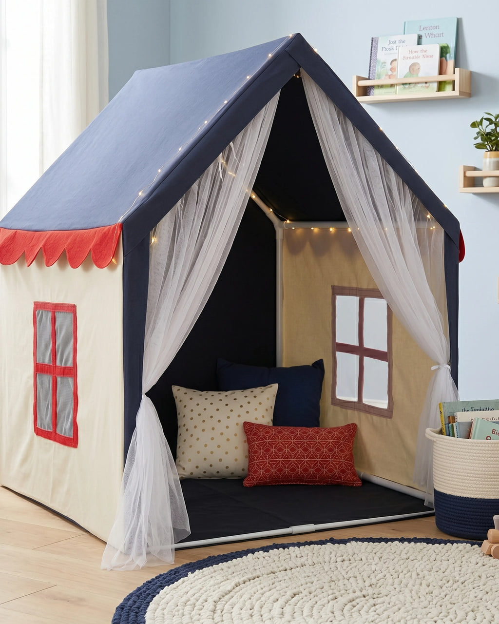 Tente de jeu - tissu doux pliable légère