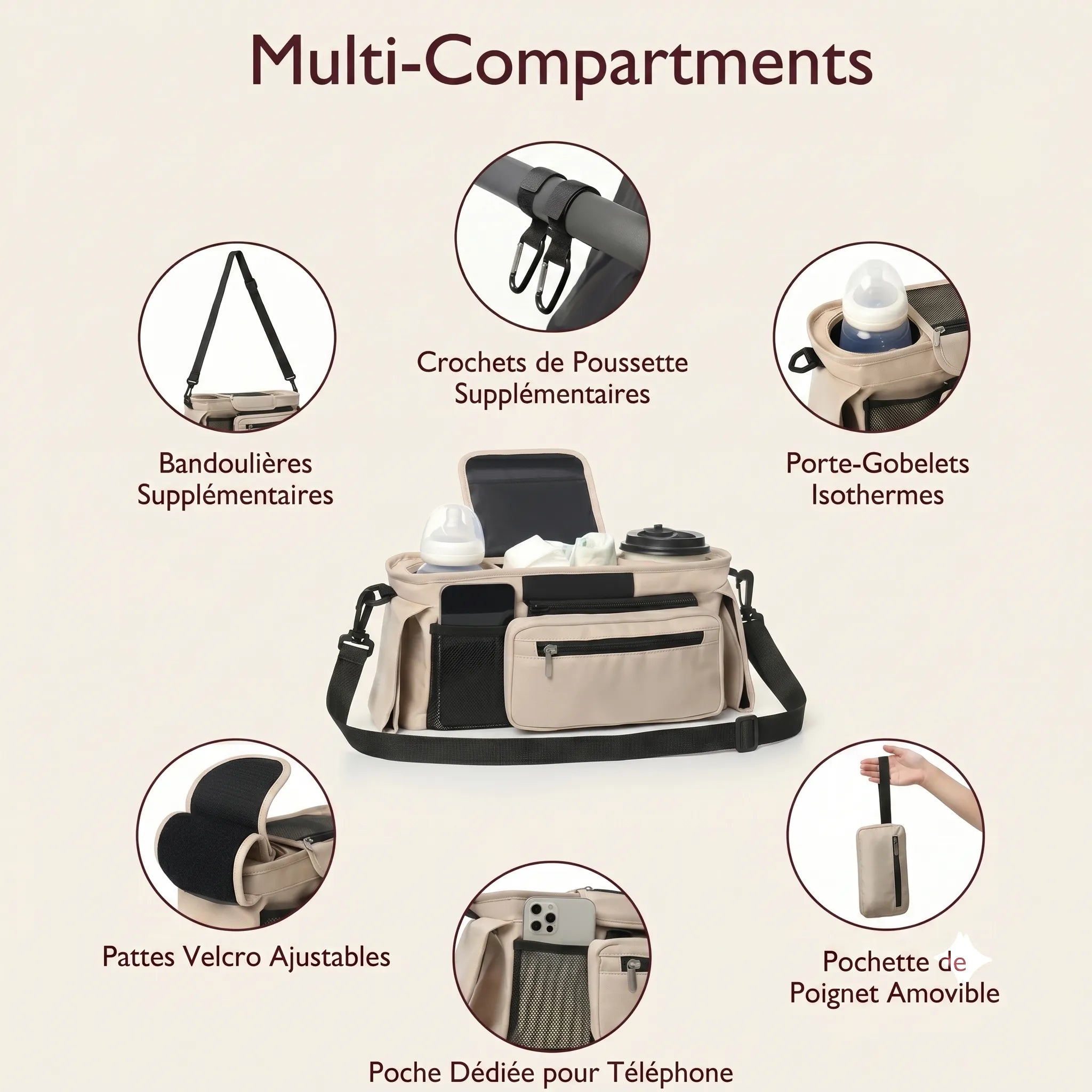 Organiseur poussette | Multifonction