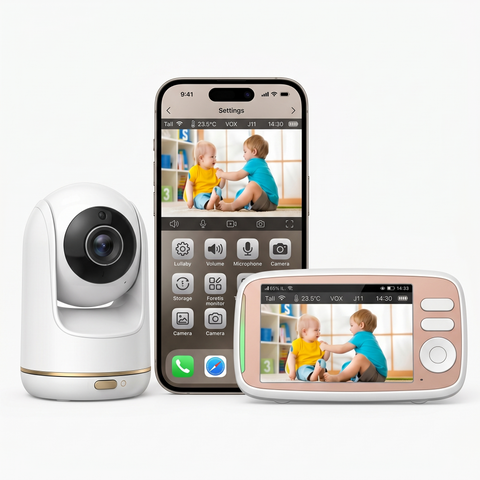 Babyphone Sentinel 4 caméras - double mode moniteur et application