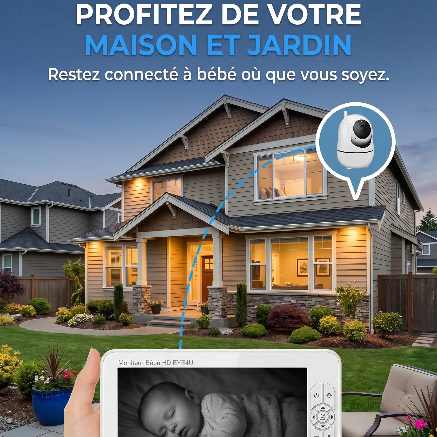 Babyphone - vision nocturne infrarouge automatique