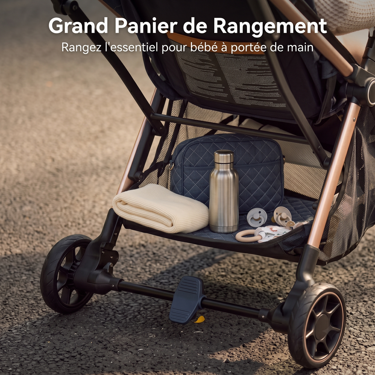 Poussette DIDAM - siège auto groupe 0+ cosy homologué ECE R44