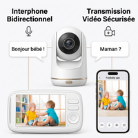 Babyphone Sentinel 4 caméras - jusqu'à 4 caméras simultanées