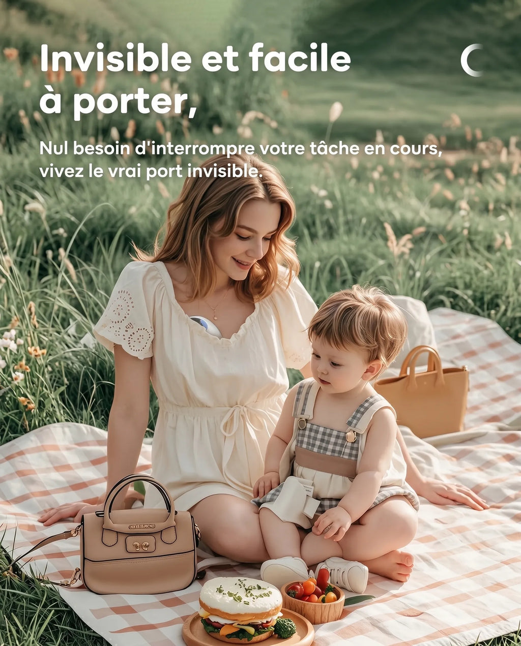 Tire-lait électrique portable mains libres EB46