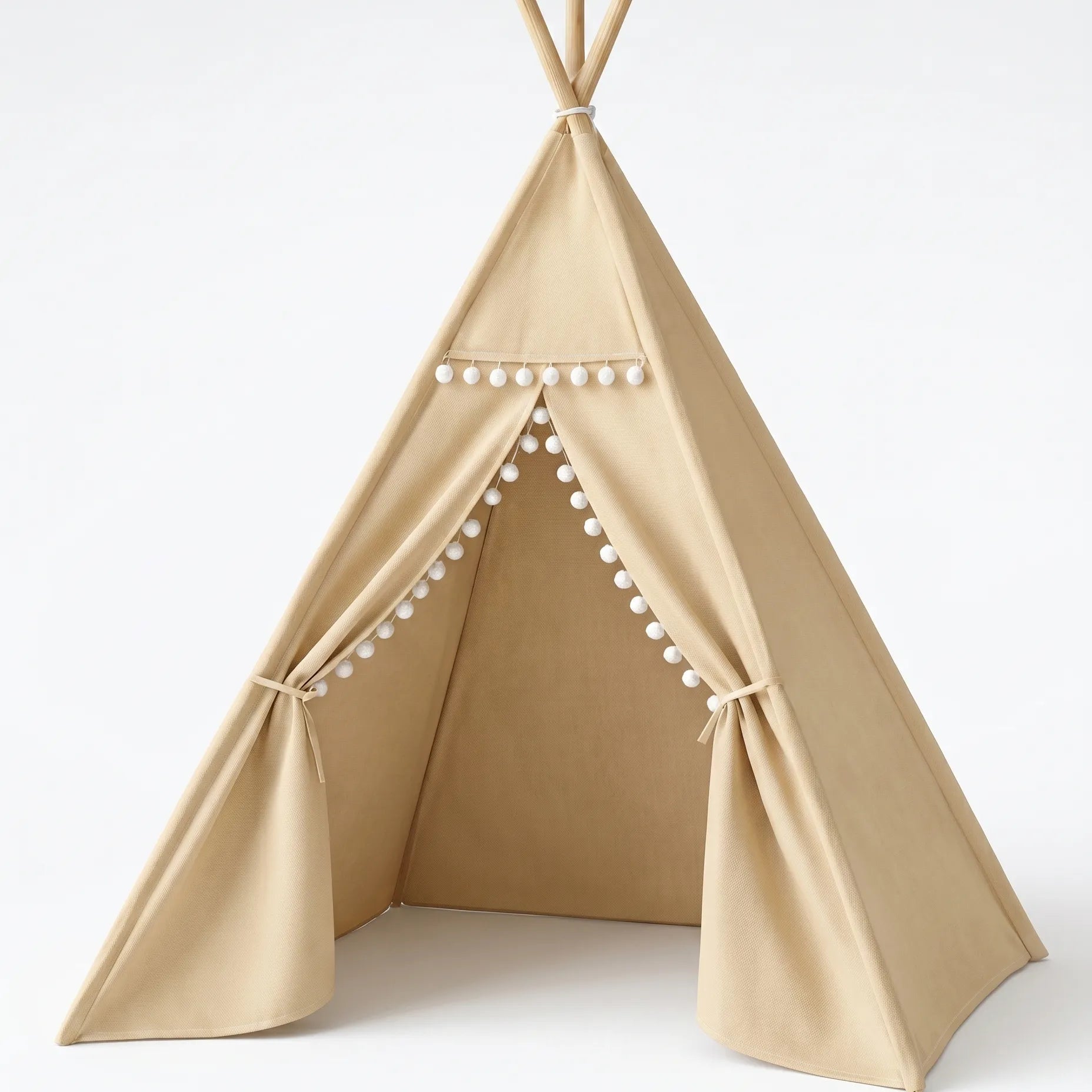 Tipi enfant - structure bois poteaux assemblés