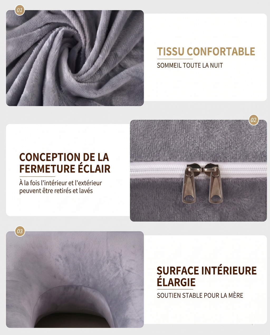 Coussin grossesse G - position allaitement