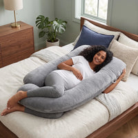 Coussin grossesse G - velours cristal respirant