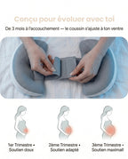 Coussin grossesse incliné - position de sommeil