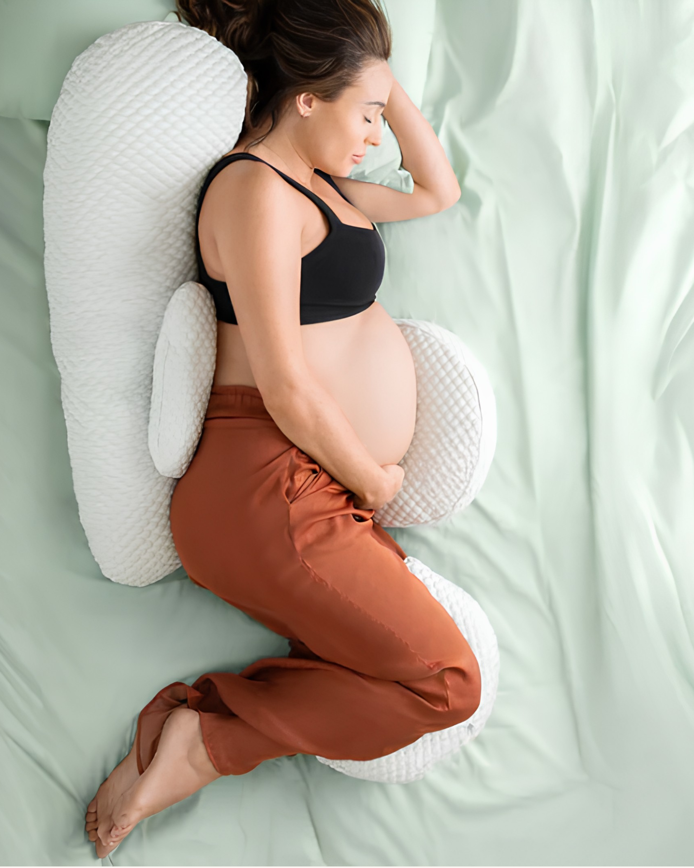 Coussin grossesse J - tissu Ice Cool respirant
