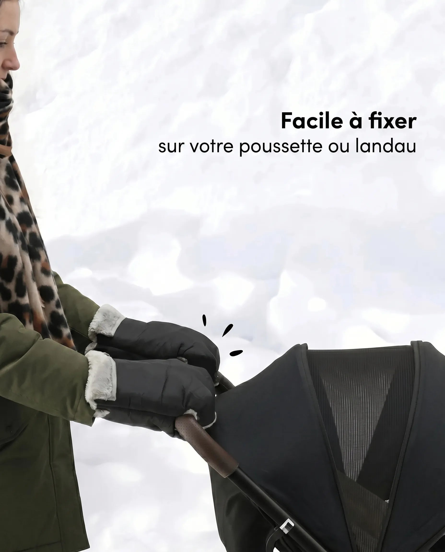 Manchons poussette - fixation velcro universelle