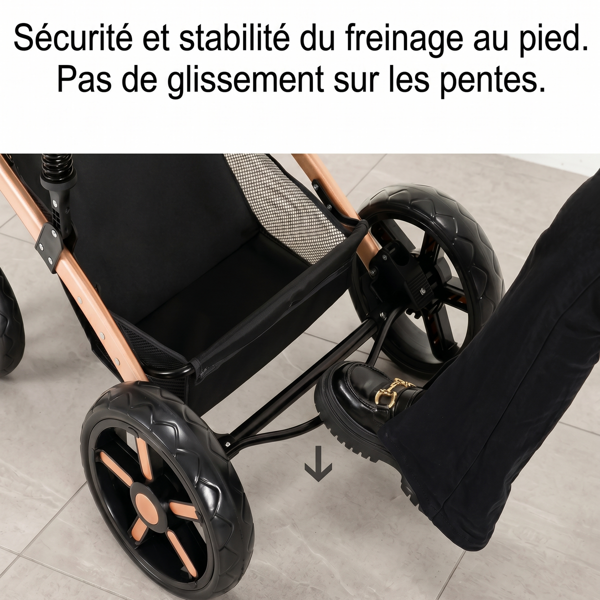 Poussette 3 en 1 DIDAM Bebevoa - vue complète