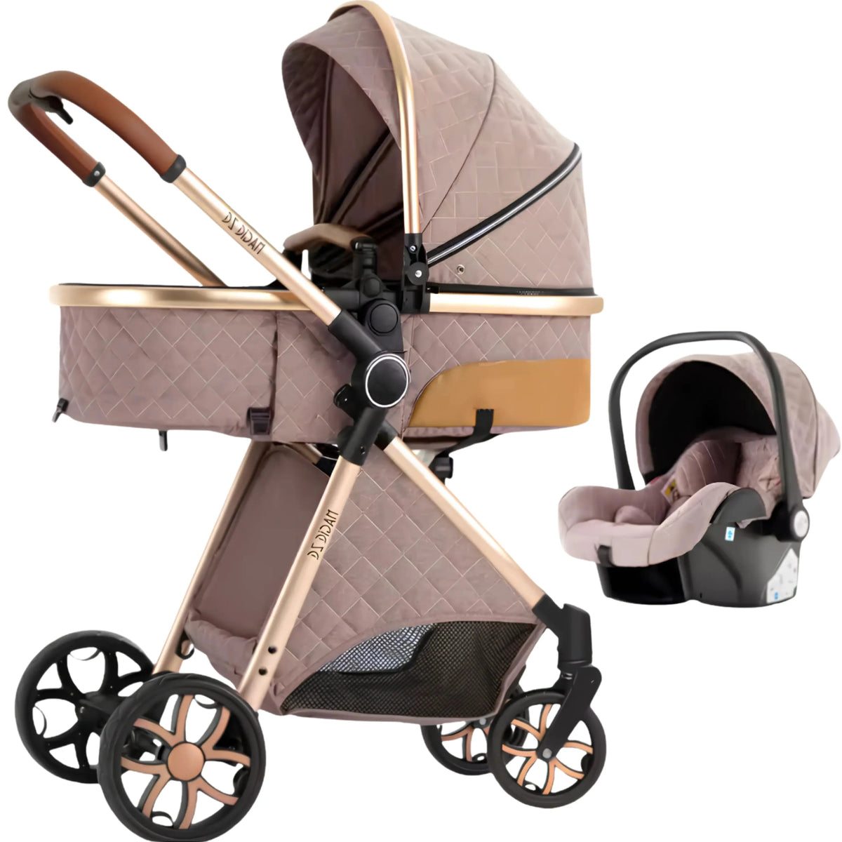 Poussette trio DIDAM - châssis aluminium