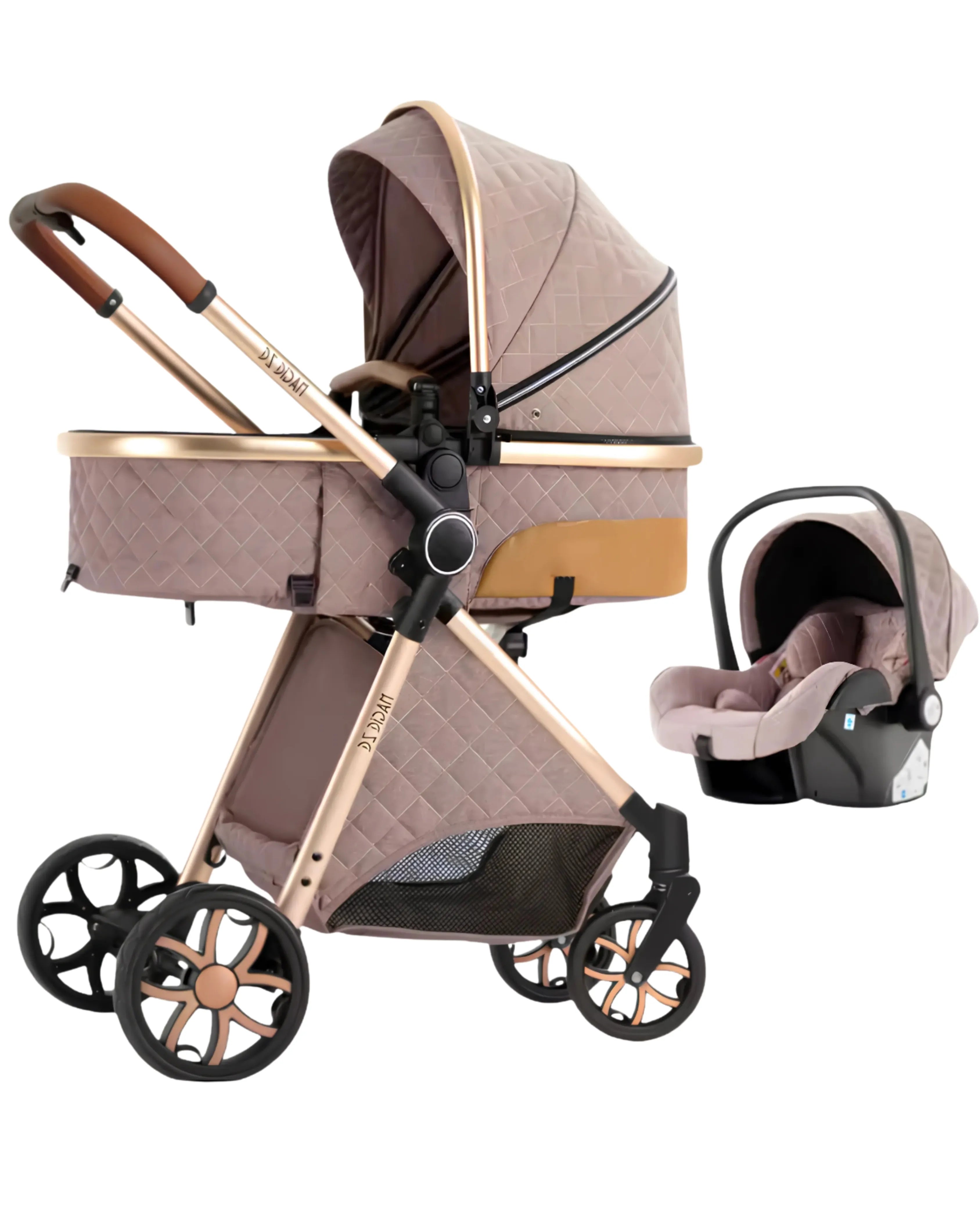 Poussette trio DIDAM - châssis aluminium