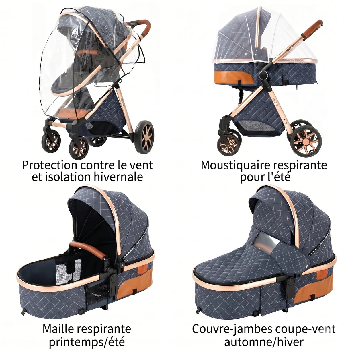 Poussette DIDAM - panier rangement