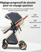Poussette DIDAM - siège réversible 360°