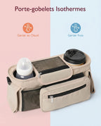 Organiseur poussette - pochette poignet détachable