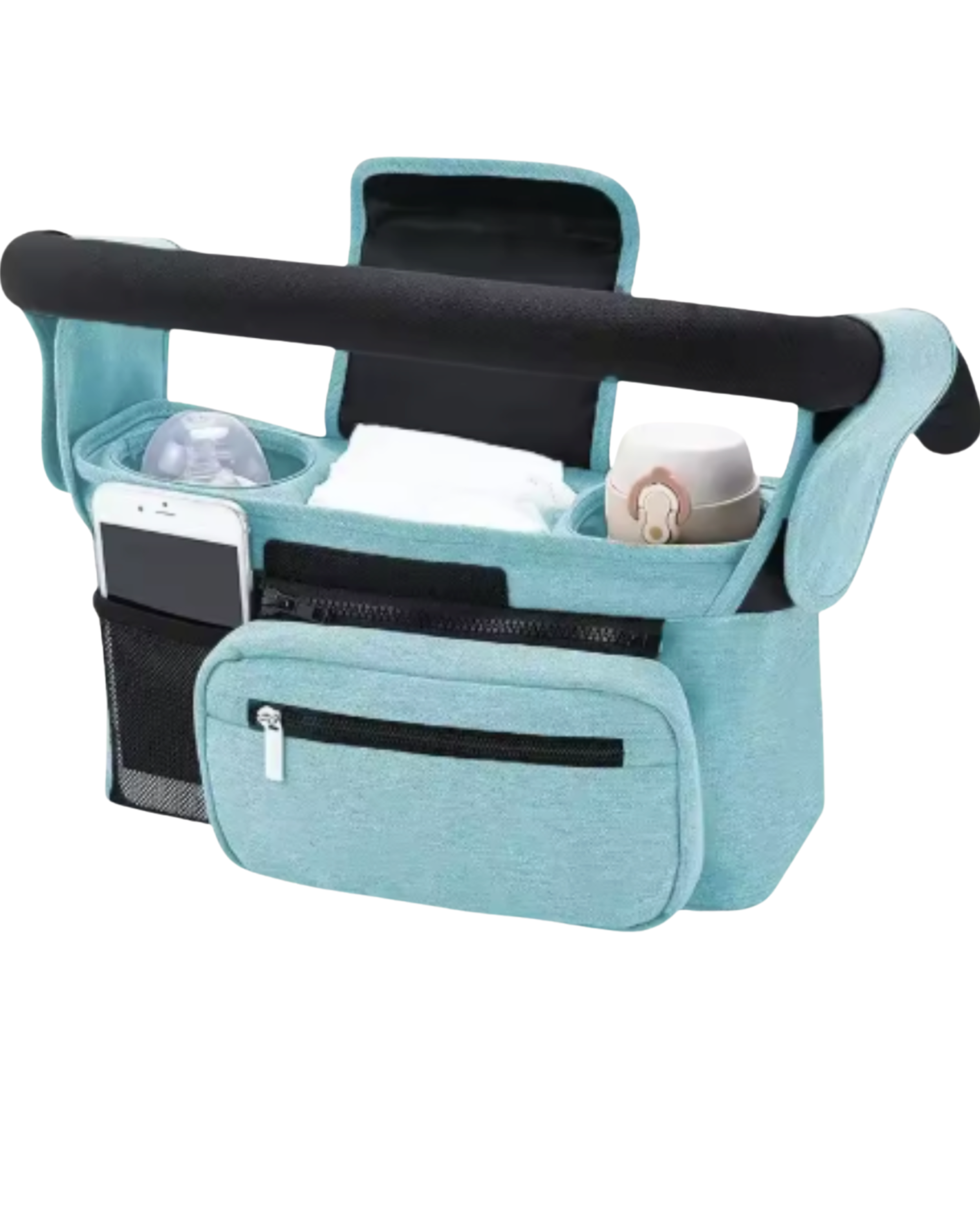 Organiseur poussette - 2 porte-gobelets isothermes