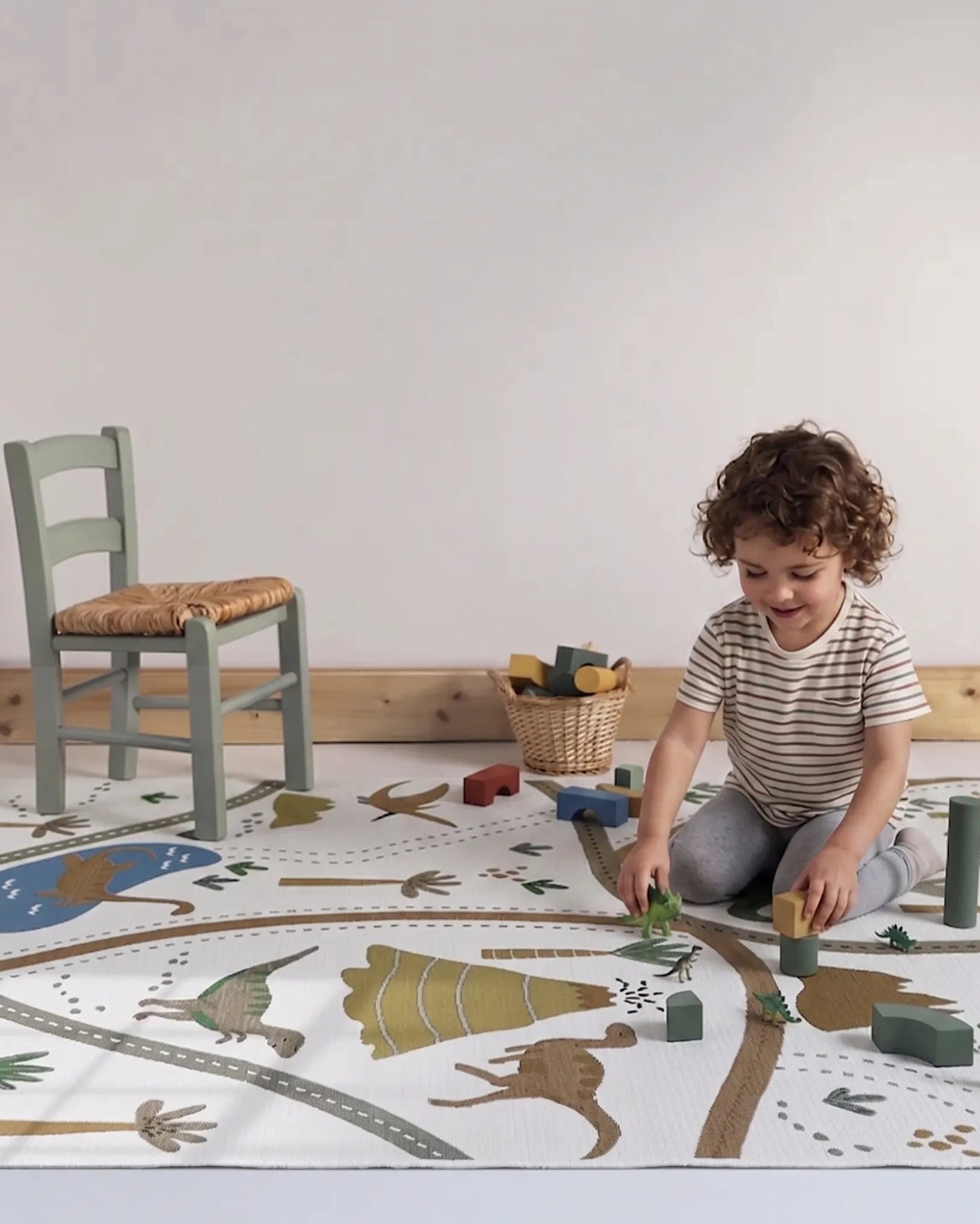 Tapis jeu bébé - fond antidérapant caoutchouc