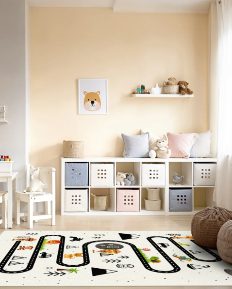 Tapis de jeu bébé Bebevoa - motifs nature 2 tailles